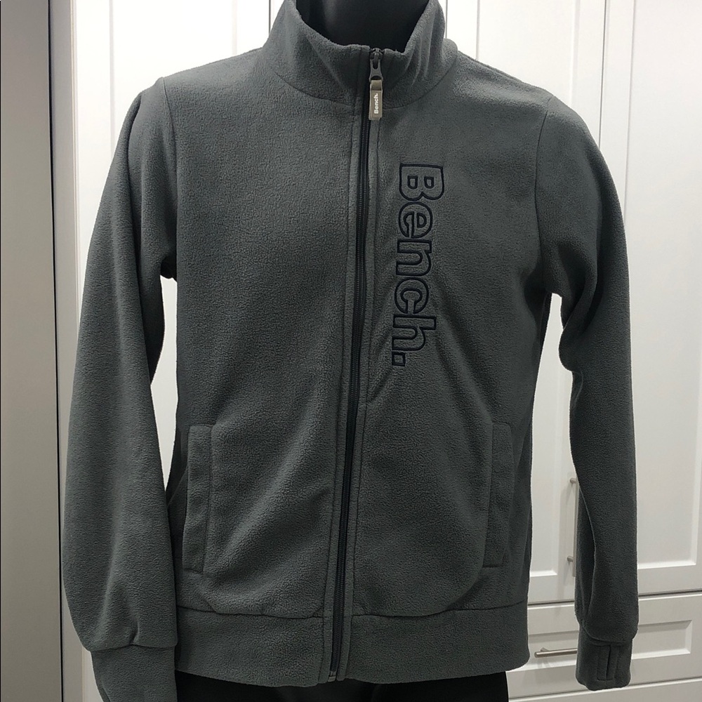 Bench Boys Grey Zip-Up Fleece Jacket – Size 13/14